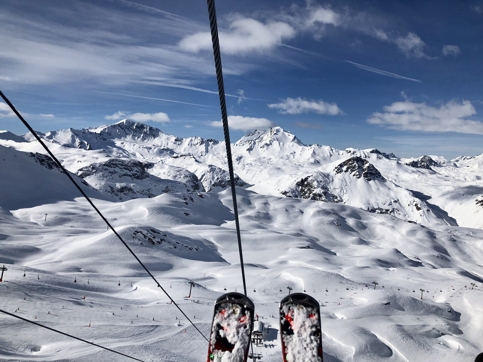 Val D'isere, France ski tip aerial